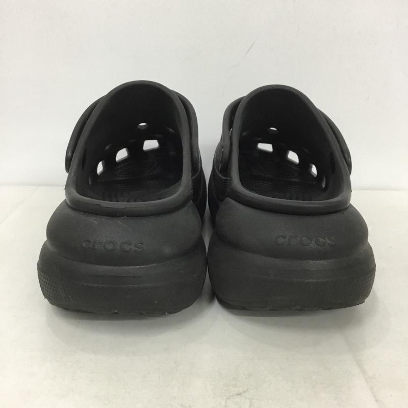 クロックス crocs サンダル サンダル comfort iconic 厚底 10 ロゴ、文字 黒 / ブラック /  メンズ USED 古着 中古 10140023