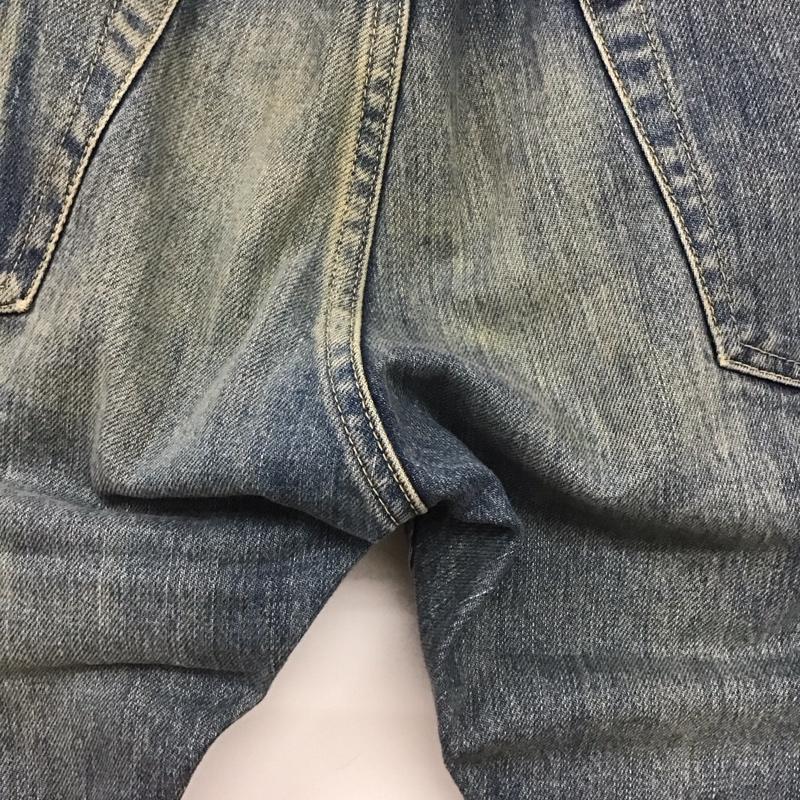 ヒステリックグラマー HYSTERIC GLAMOUR パンツ デニム、ジーンズ デニムパンツ スリムパンツ カジュアルパンツ 34 ダメージ加工 インディゴ / インディゴ /  メンズ USED 古着 中古 10148172