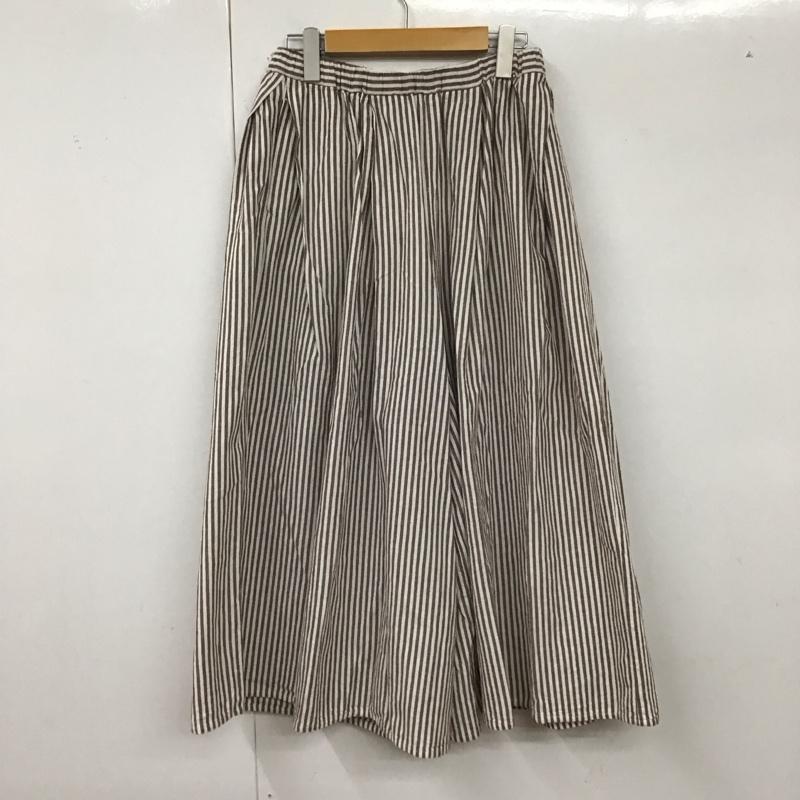 サマンサモスモス Samansa Mos2 ボトムス ボトムス FREE ストライプ 白 / ホワイト / X 茶 / ブラウン /  レディース USED 古着 中古 10129453
