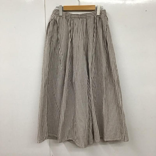 サマンサモスモス Samansa Mos2 ボトムス ボトムス FREE ストライプ 白 / ホワイト / X 茶 / ブラウン /  レディース USED 古着 中古 10129453