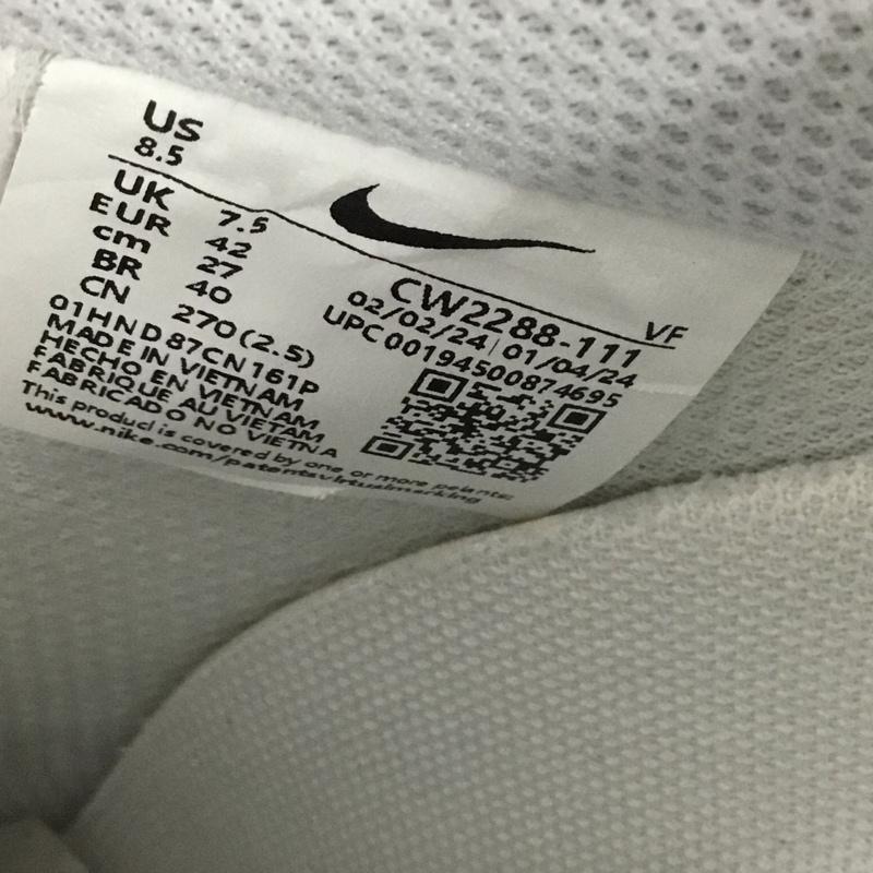 ナイキ NIKE スニーカー スニーカー CW2288-111 AIR FORCE 1 07 27cm 箱有 27.0cm ロゴ、文字 白 / ホワイト /  メンズ USED 古着 中古 10125076