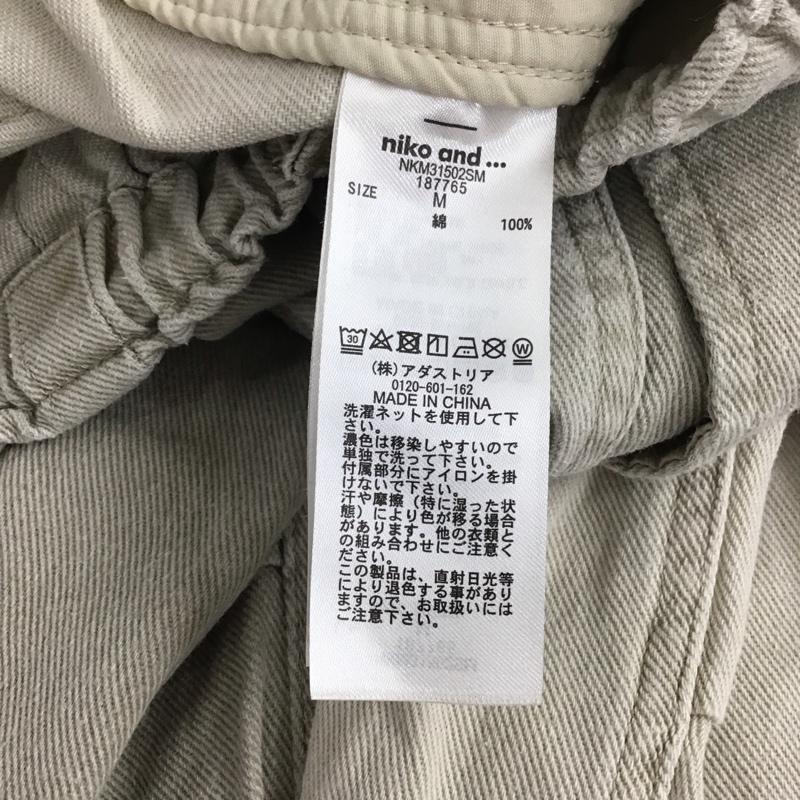 ニコアンド niko and... パンツ ワークパンツ、ペインターパンツ M 無地 ベージュ / ベージュ /  レディース USED 古着 中古 10130273