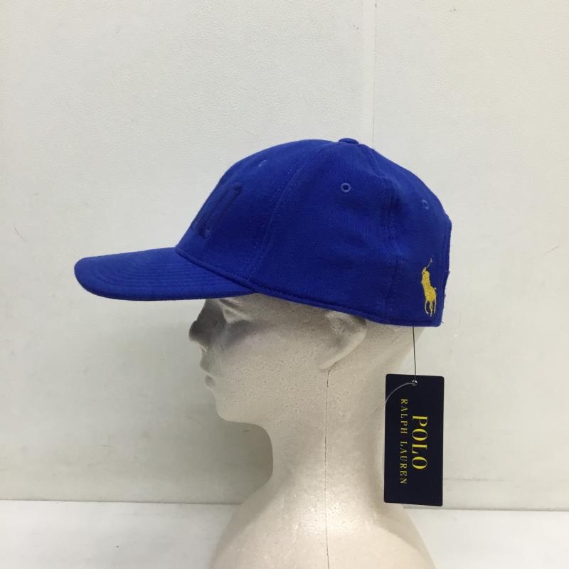 ポロラルフローレン POLO RALPH LAUREN 帽子 キャップ FREE ロゴ、文字 青 / ブルー /  メンズ USED 古着 中古 10124386