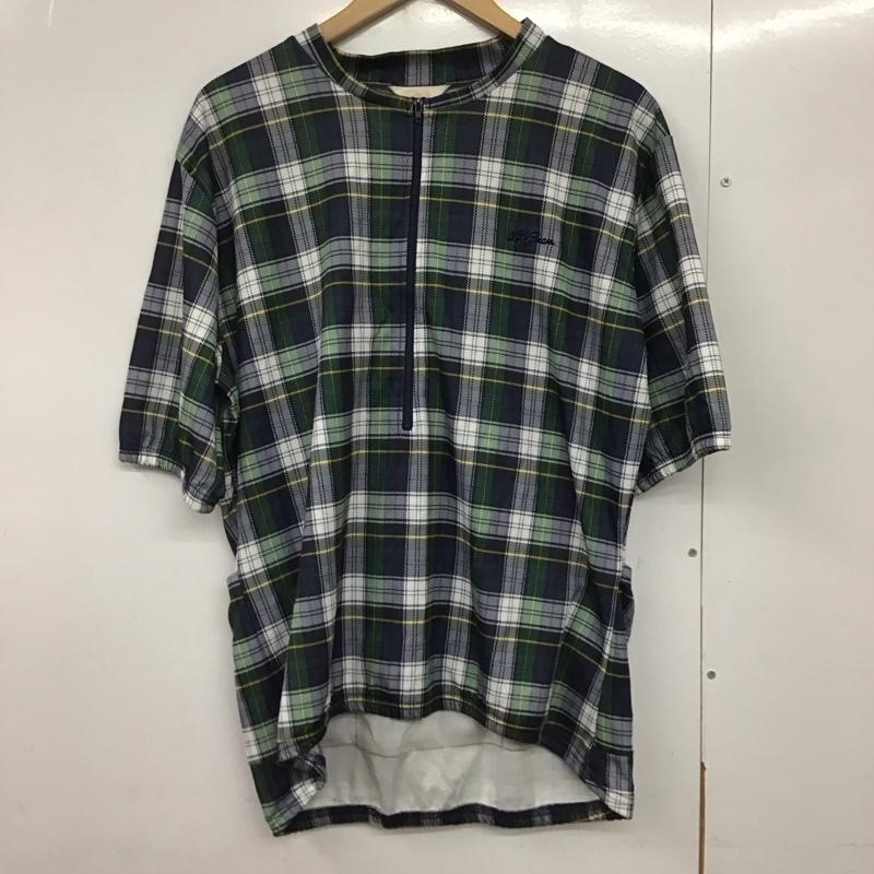 エルエルビーン L.L.Bean カットソー 半袖 半袖カットソー ジップアップネック プルオーバー 90s L チェック マルチカラー / マルチカラー /  メンズ USED 古着 中古 10141265