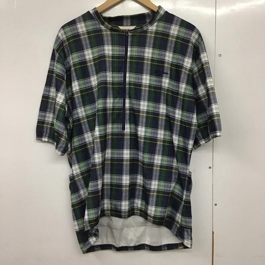 エルエルビーン L.L.Bean カットソー 半袖 半袖カットソー ジップアップネック プルオーバー 90s L チェック マルチカラー / マルチカラー /  メンズ USED 古着 中古 10141265