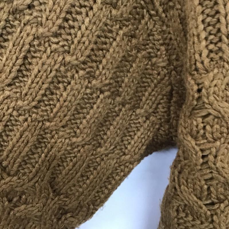 チコ CHICO ニット、セーター 長袖 長袖ニットカットソー クルーネック セーター FREE 総柄 茶 / ブラウン /  レディース USED 古着 中古 10147189