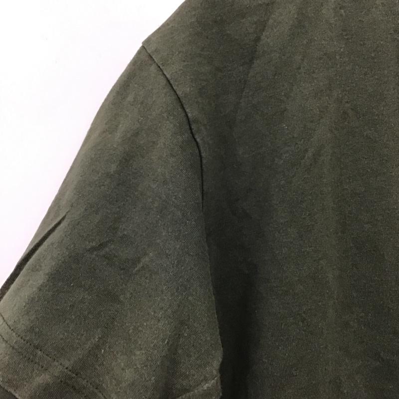ザノースフェイス THE NORTH FACE Tシャツ 半袖 半袖カットソー プリントTシャツ クルーネックカットソー S ロゴ、文字 カーキ / カーキ /  メンズ USED 古着 中古 10145536