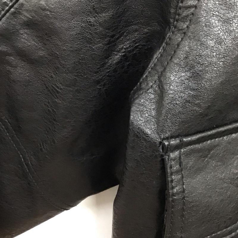 フリークスストア FREAK S STORE ジャケット、上着 ジャケット、ブレザー ジップアップジャケット アウター フェイクレザージャケット L 無地 黒 / ブラック /  メンズ USED 古着 中古 10140993