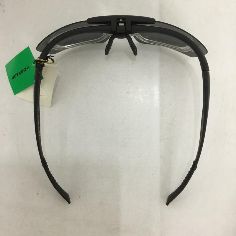 ダンロップ DUNLOP めがね・サングラス サングラス DU-010 スポーツサングラス ミラーレンズ ロゴ、文字 黒 / ブラック /  メンズ USED 古着 中古 10140531