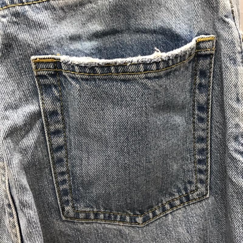 アズールバイマウジー AZUL BY MOUSSY パンツ デニム、ジーンズ 250BSJ11-233J ハイウエストワイドデニム 無地 水色 / ライトブルー /  レディース USED 古着 中古 10123428
