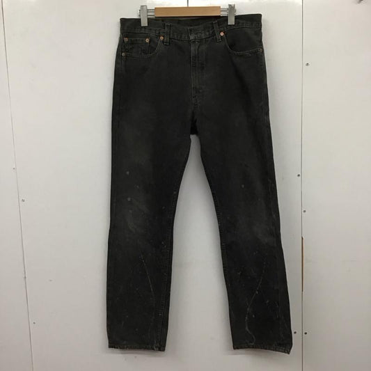 リーバイストラウスアンドコー Levi Strauss & co. パンツ デニム、ジーンズ デニムパンツ ワイドパンツ カジュアルパンツ 35インチ ダメージ加工 黒 / ブラック /  メンズ USED 古着 中古 10137241