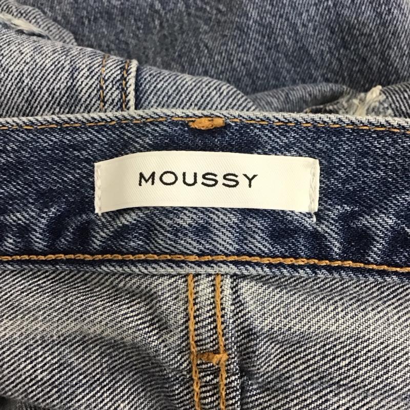マウジー MOUSSY パンツ デニム、ジーンズ 0108AW11-5030 クラッシュデニム ダメージ プリント 2 ダメージ加工 青 / ブルー /  レディース USED 古着 中古 10106992