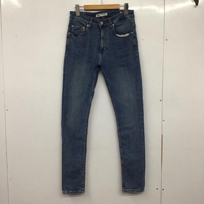 ザラ ZARA パンツ デニム、ジーンズ デニムパンツ スリムパンツ カジュアルパンツ ストレッチパンツ 40 無地 インディゴ / インディゴ /  メンズ USED 古着 中古 10140150
