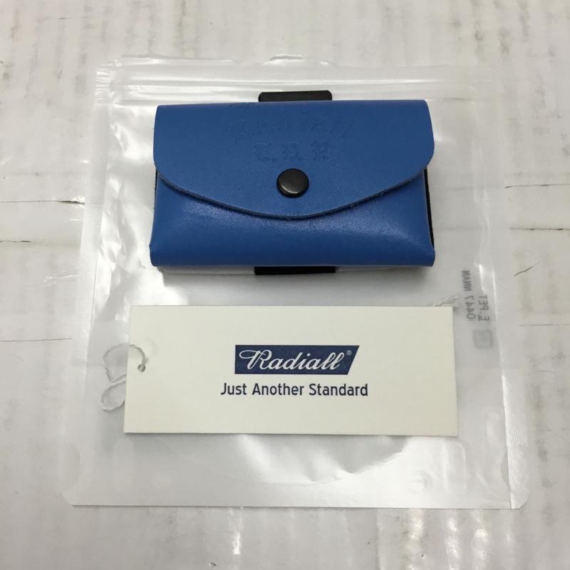 ラディアル RADIALL 財布 コンパクト財布 RAD-24SS-ACC005 TRUE DEAL TINY WALLET ロゴ、文字 青 / ブルー / X 黒 / ブラック /  メンズ USED 古着 中古 10109558