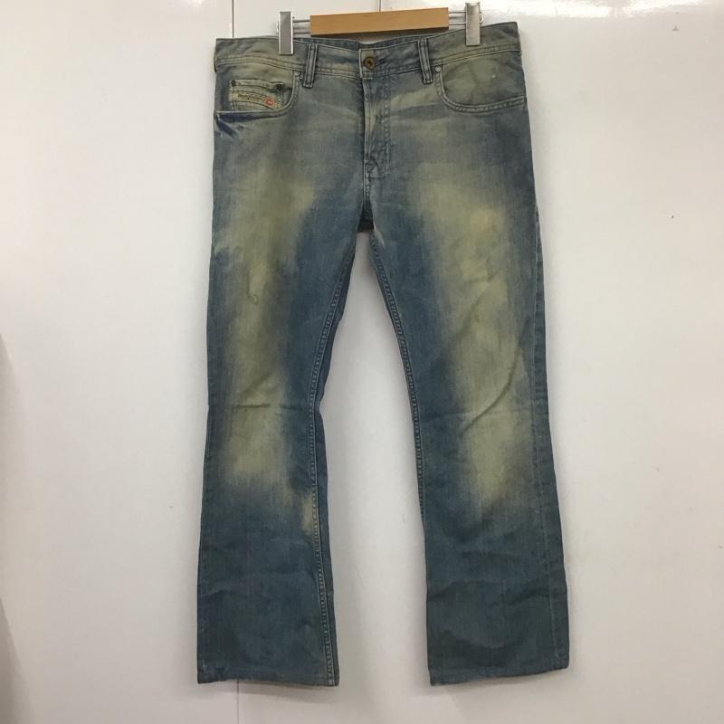 ディーゼル DIESEL パンツ デニム、ジーンズ デニムパンツ ストレートパンツ ワイドパンツ カジュアルパンツ 32インチ 無地 インディゴ / インディゴ /  メンズ USED 古着 中古 10108492