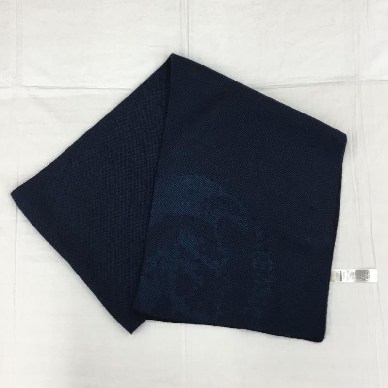 ディーゼル DIESEL マフラー マフラー ロゴ、文字 黒 / ブラック / X 青 / ブルー /  メンズ USED 古着 中古 10139993