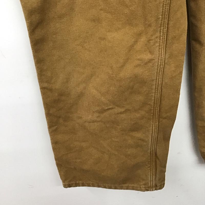 カーハート Carhartt パンツ ワークパンツ、ペインターパンツ ワイドパンツ カジュアルパンツ ワークパンツ 38 ロゴ、文字 キャメル / キャメル /  メンズ USED 古着 中古 10150628