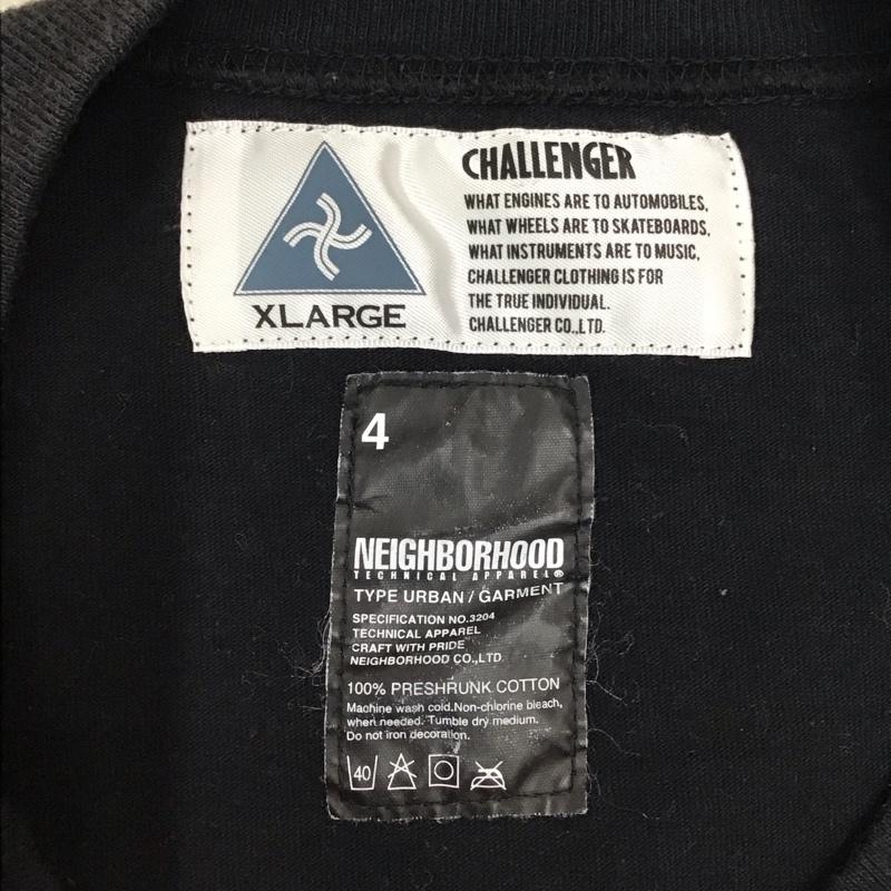 ネイバーフッド NEIGHBORHOOD Tシャツ 半袖 CHALLENGER Wネーム 4 プリント 黒 / ブラック /  メンズ USED 古着 中古 10118033