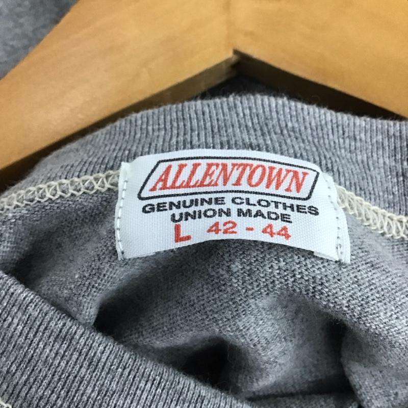 古着 USED Tシャツ 半袖 半袖カットソー プリントTシャツ ラグラン L プリント 灰 / グレー / X 黒 / ブラック /  メンズ USED 古着 中古 10145838