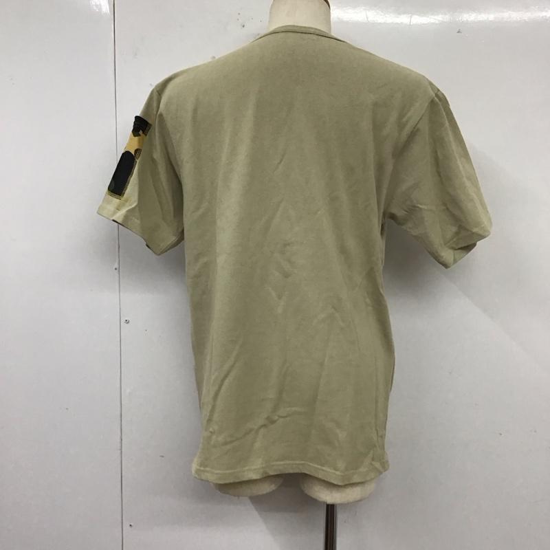 アベイシングエイプ A BATHING APE Tシャツ 半袖 半袖カットソー プリントTシャツ クルーネックカットソー L ロゴ、文字 ベージュ / ベージュ /  メンズ USED 古着 中古 10112708