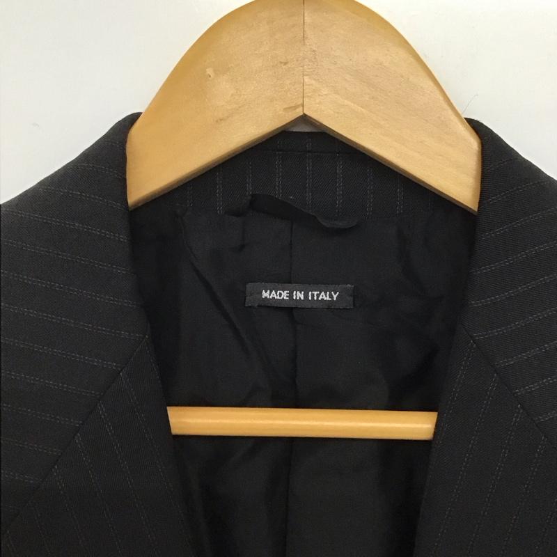 ジョルジオアルマーニ GIORGIO ARMANI ジャケット、上着 ジャケット、ブレザー カジュアルジャケット アウター カラージャケット ストライプ 黒 / ブラック /  メンズ USED 古着 中古 10144511