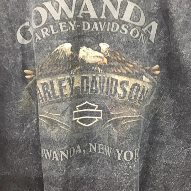 ハーレーダビッドソン Harley-Davidson Tシャツ 半袖 半袖カットソー プリントTシャツ クルーネックカットソー 2008年 usa製 XL プリント 黒 / ブラック /  メンズ USED 古着 中古 10134004