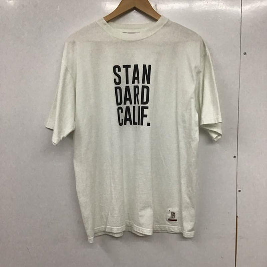 スタンダード カリフォルニア STANDARD CALIFORNIA Tシャツ 半袖 L 無地 X ロゴ、文字 X プリント 白 / ホワイト /  メンズ USED 古着 中古 10134816