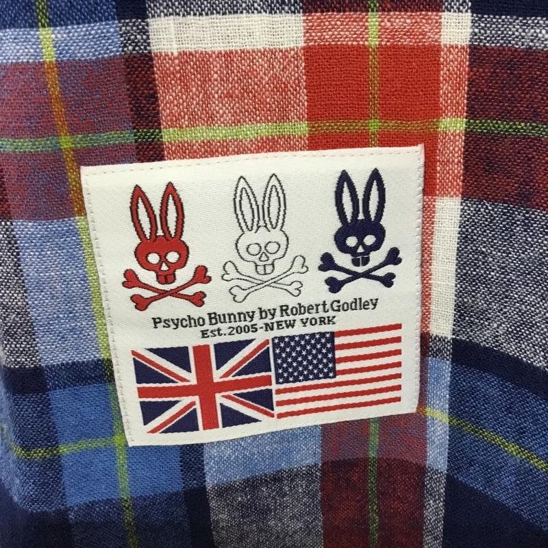 サイコバニー Psycho Bunny シャツ、ブラウス 半袖 半袖シャツ カラーシャツ 半袖カットソー チェックシャツ L チェック マルチカラー / マルチカラー /  メンズ USED 古着 中古 10119398