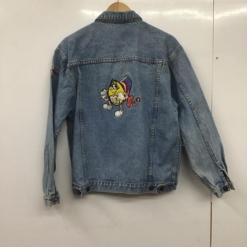古着 USED ジャケット、上着 ジャケット、ブレザー デニムジャケット Gジャン アウター カジュアルジャケット XL ロゴ、文字 インディゴ / インディゴ /  メンズ USED 古着 中古 10138910