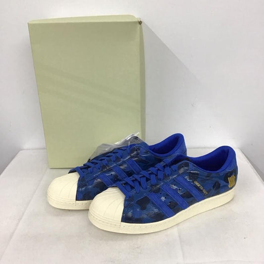アディダス adidas スニーカー スニーカー S74775 スーパースター 80V UNDFTD BAPE 28.5cm ロゴ、文字 青 / ブルー /  メンズ USED 古着 中古 10141144