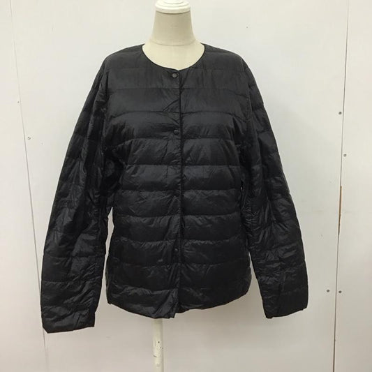 ユニクロ UNIQLO ジャケット、上着 ジャケット、ブレザー 211-409116 ダウンジャケット アウター カジュアルジャケット XL 無地 黒 / ブラック /  レディース USED 古着 中古 10109010