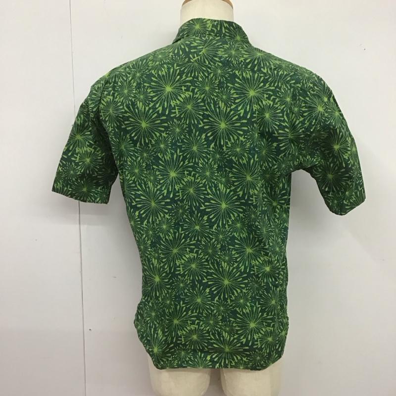 グリーンレーベルリラクシング green label relaxing シャツ、ブラウス 半袖 半袖シャツ 総柄シャツ ポケットシャツ S 総柄 緑 / グリーン /  メンズ USED 古着 中古 10126724