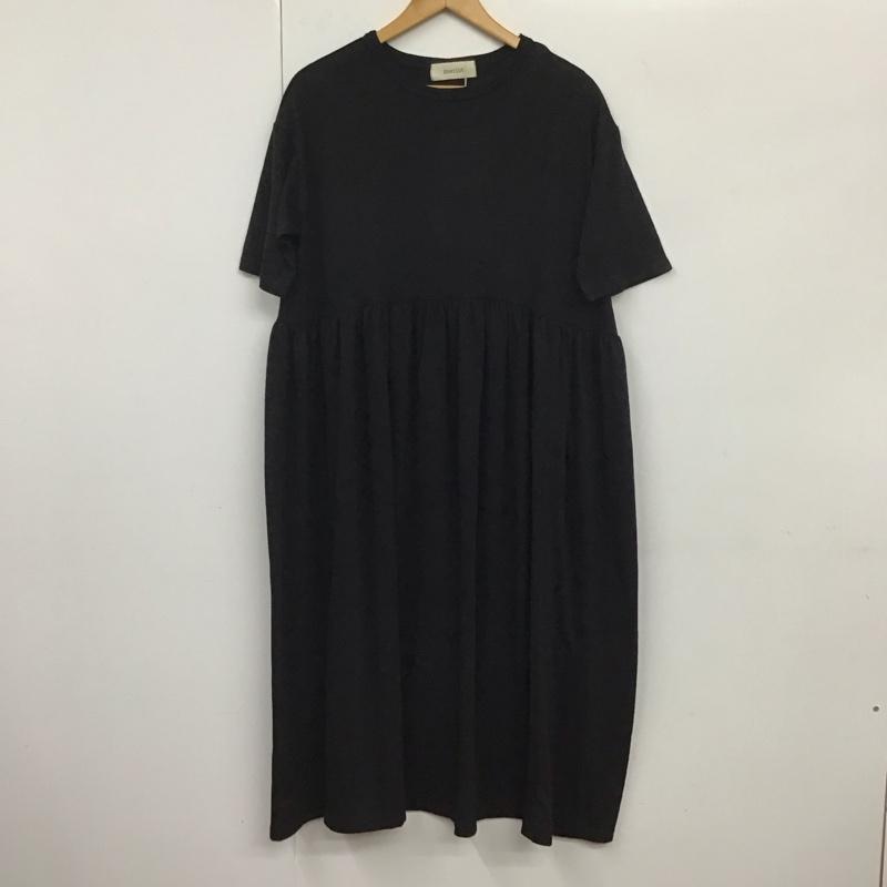 メルロー merlot ワンピース ロングスカート FREE 無地 黒 / ブラック /  レディース USED 古着 中古 10131534