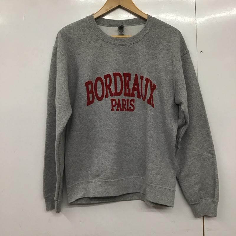 ギルダン GILDAN トレーナー 長袖 長袖トレーナー スウェット クルーネック プルオーバー S ロゴ、文字 灰 / グレー /  レディース USED 古着 中古 10142496