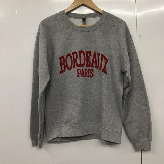 ギルダン GILDAN トレーナー 長袖 長袖トレーナー スウェット クルーネック プルオーバー S ロゴ、文字 灰 / グレー /  レディース USED 古着 中古 10142496