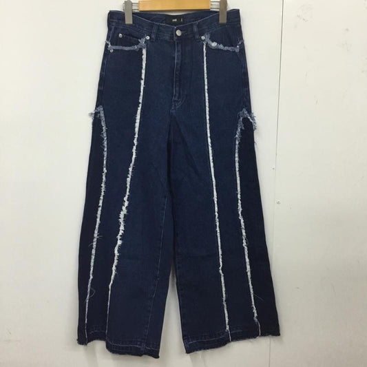 ハレ HARE パンツ デニム、ジーンズ デニムパンツ ストレートパンツ ワイドパンツ カジュアルパンツ S 無地 インディゴ / インディゴ /  メンズ USED 古着 中古 10120690