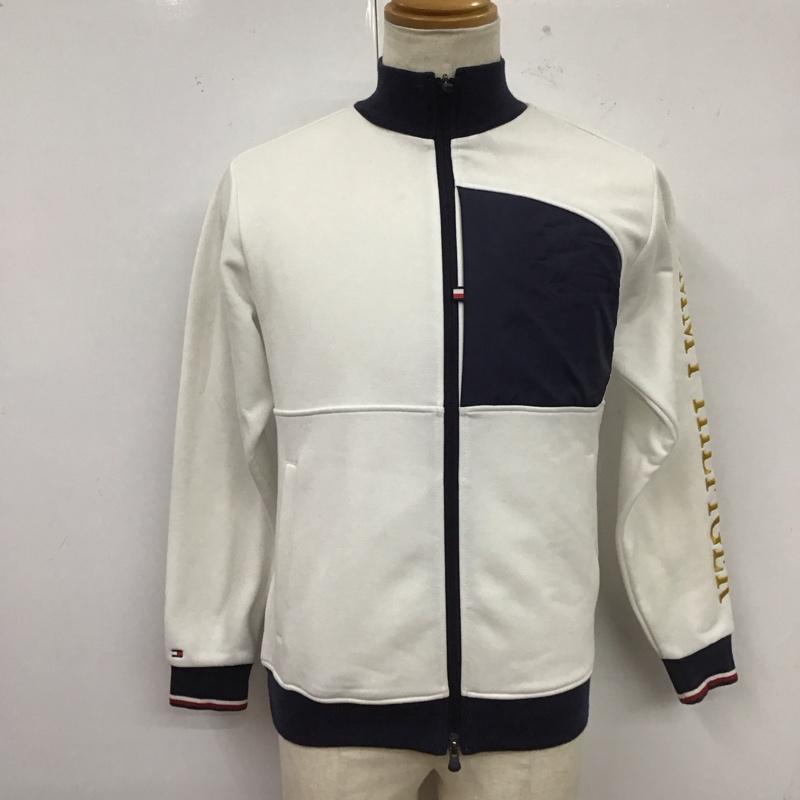 トミーヒルフィガー TOMMY HILFIGER ジャケット、上着 ジャケット、ブレザー ジップアップジャケット ジャンパー ジャケット カジュアルジャケット アウター M 無地 白 / ホワイト / X 紺 / ネイビー /  メンズ USED 古着 中古 10124333