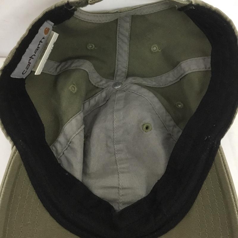カーハート Carhartt 帽子 キャップ 100289 301 ODESSA CAP ロゴ、文字 カーキ / カーキ /  メンズ USED 古着 中古 10124615
