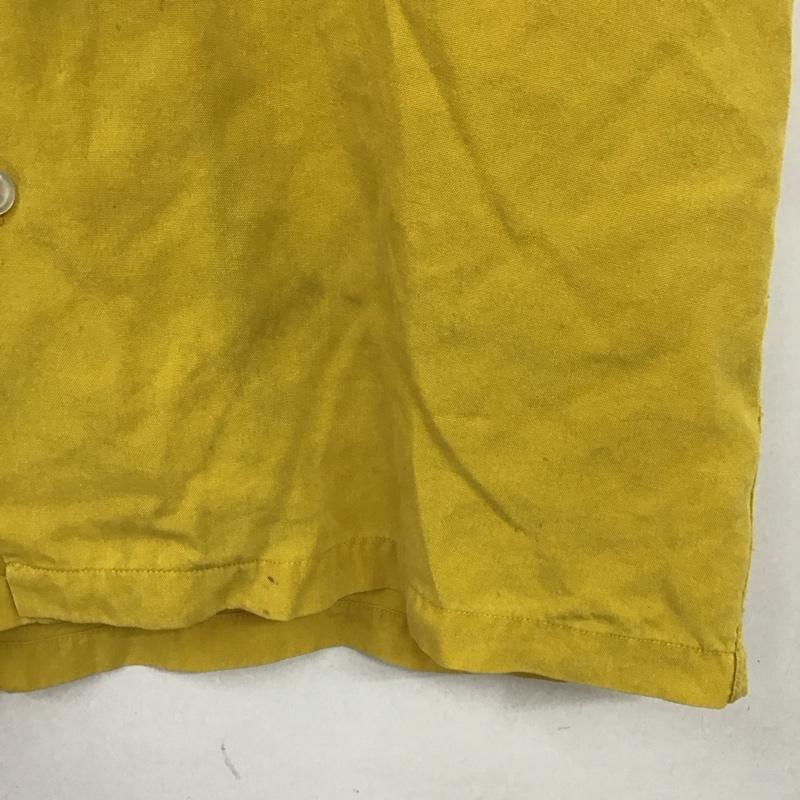 ギルティーパーティーズ GUILTYPARTIES シャツ、ブラウス 半袖 ワコマリア M ロゴ、文字 X 刺繍 黄 / イエロー /  メンズ USED 古着 中古 10129996