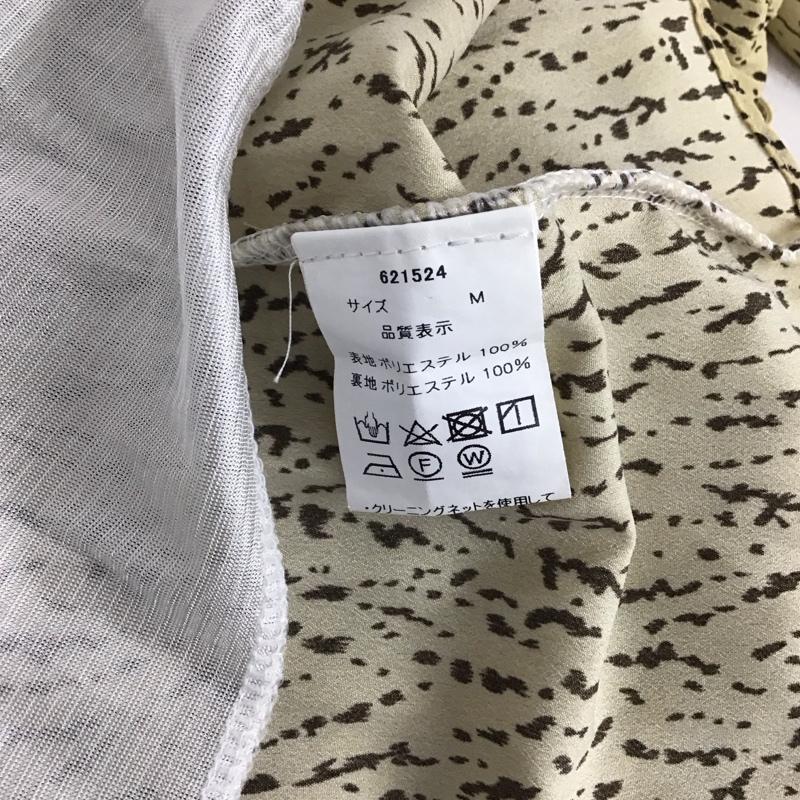 ｽﾘｰﾌｫｰﾀｲﾑ Three Four Time ワンピース ロングスカート セーラーカラー 長袖 M 総柄 黒 / ブラック / X ベージュ / ベージュ /  レディース USED 古着 中古 10142268