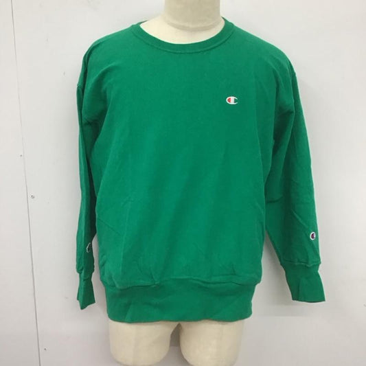 チャンピオン Champion トレーナー 長袖 cwsx403 スウェット クルーネックカットソー S ロゴ、文字 緑 / グリーン /  メンズ USED 古着 中古 10124659