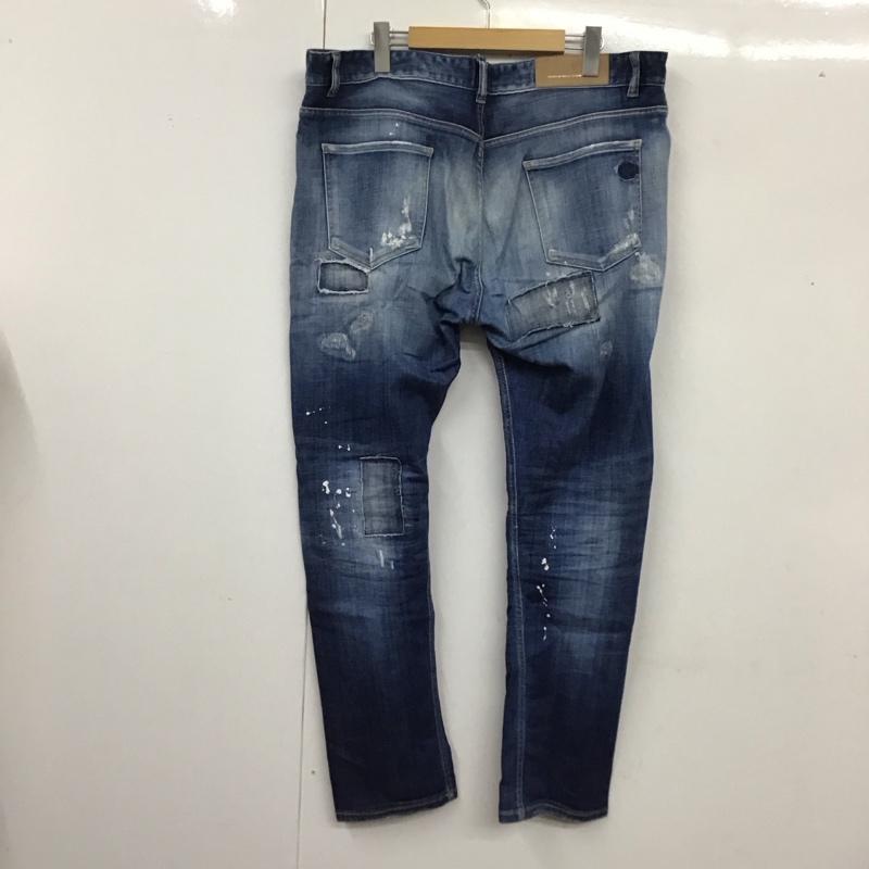 プレミアムムードデニムスーペリア PREMIUM MOOD DENIM SUPERIOR パンツ デニム、ジーンズ デニムパンツ スリムパンツ ストレッチパンツ ジーンズ 36 ダメージ加工 インディゴ / インディゴ /  メンズ USED 古着 中古 10119454