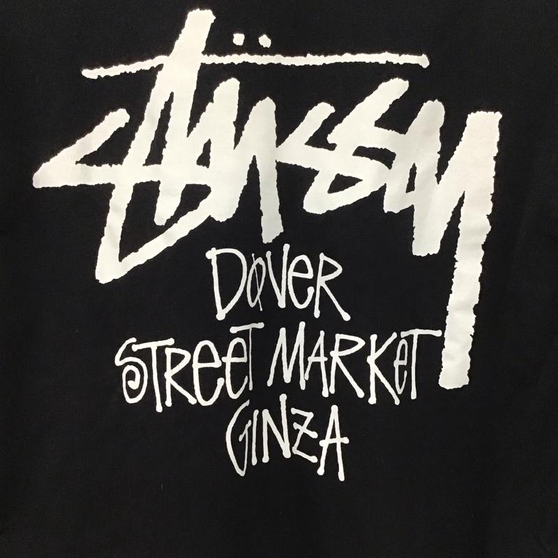ステューシー STUSSY カットソー 長袖 長袖カットソー プリントカットソー クルーネック DSM GINZA M ロゴ、文字 黒 / ブラック /  メンズ USED 古着 中古 10136590