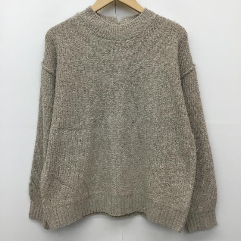 サマンサモスモス Samansa Mos2 ニット、セーター 長袖 FREE 無地 茶 / ブラウン /  レディース USED 古着 中古 10142554