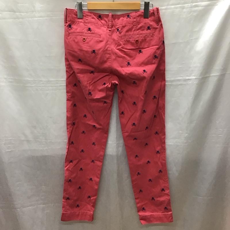 ラグビー RUGBY パンツ デニム、ジーンズ ジーンズ カジュアルパンツ ストレートパンツ スリムパンツ 2 刺繍 赤 / レッド /  メンズ USED 古着 中古 10118541