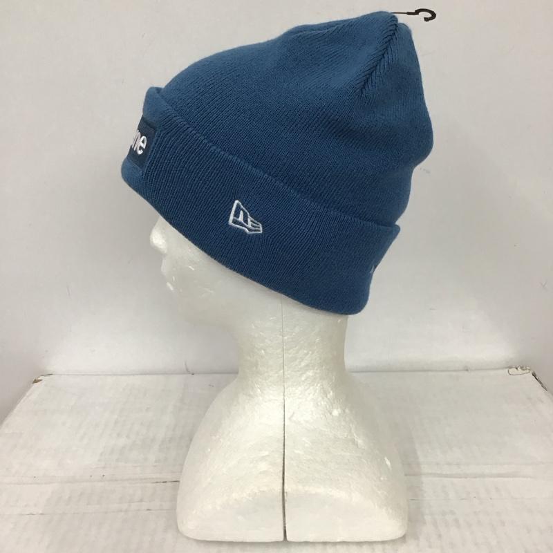シュプリーム Supreme 帽子 ニット帽 NEW ERA BOX LOGO BEANIE タグ付き ロゴ、文字 青 / ブルー /  メンズ USED 古着 中古 10115067