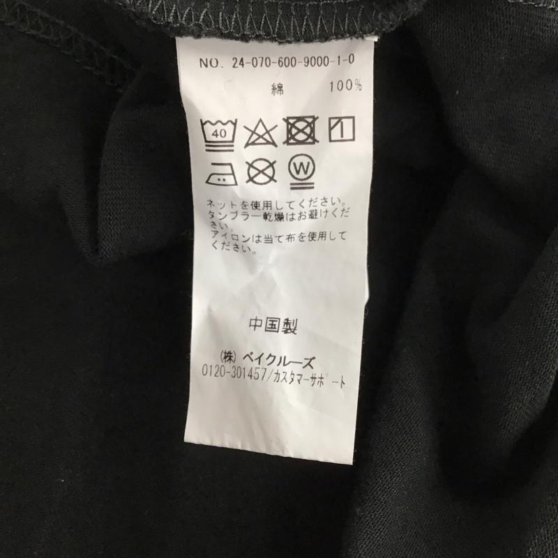 ジャーナルスタンダード JOURNAL STANDARD カットソー 長袖 長袖カットソー プリントカットソー クルーネック 長袖プリントTシャツ L ロゴ、文字 黒 / ブラック /  メンズ USED 古着 中古 10126516