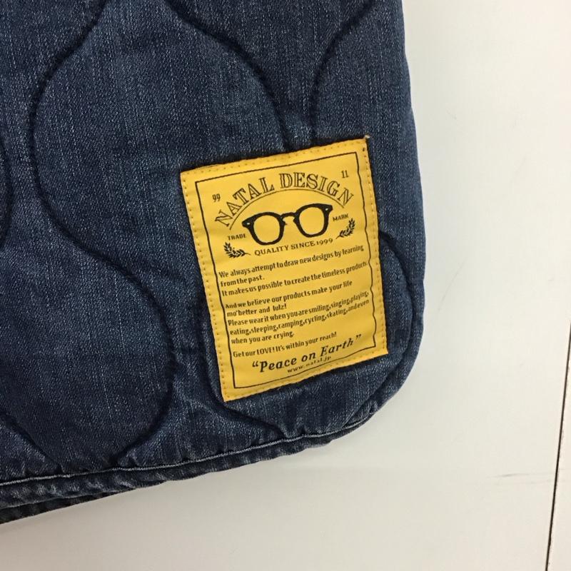 ネイタルデザイン NATAL DESIGN パンツ ショートパンツ デニムキルティングショーツ S ロゴ、文字 青 / ブルー /  メンズ USED 古着 中古 10139424