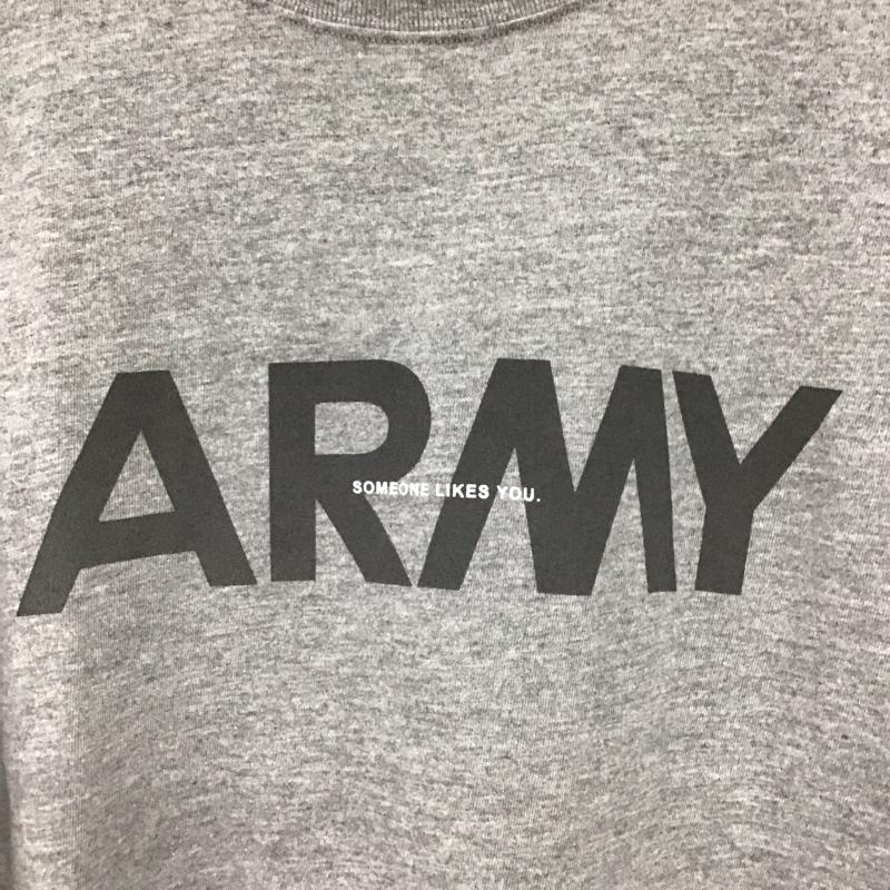 古着 USED Tシャツ 半袖 半袖カットソー プリントTシャツ クルーネックカットソー L ロゴ、文字 灰 / グレー /  メンズ USED 古着 中古 10148013