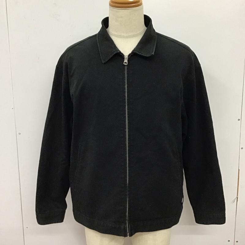 ディッキーズ Dickies ジャケット、上着 ジャケット、ブレザー ジップアップジャケット ジャンパー デニムジャケット カジュアルジャケット M 無地 黒 / ブラック /  メンズ USED 古着 中古 10116533